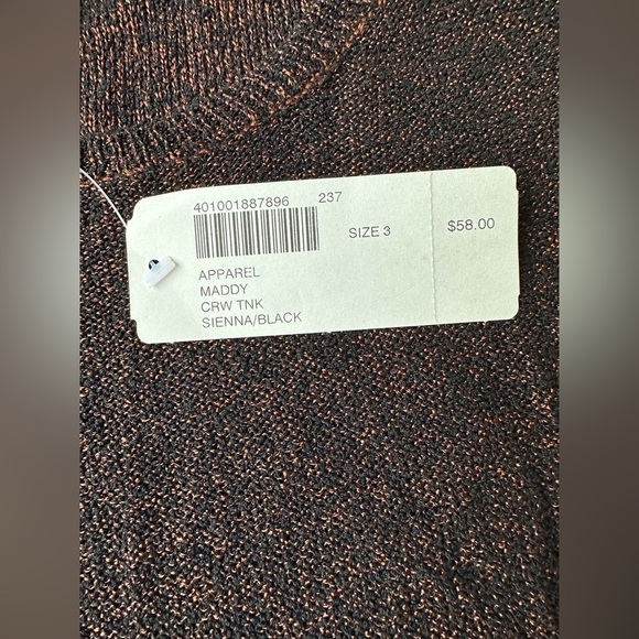 NWT Chico’s Black Orange Silk Blend Sleeveless Sweater Maddy Size 3 (US XL) $58 - Picture 6 of 8